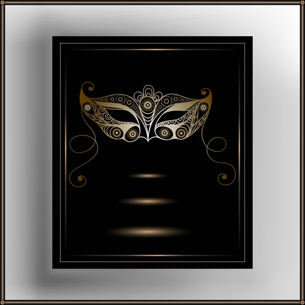 図解装飾マスク 1 — ストックベクタ