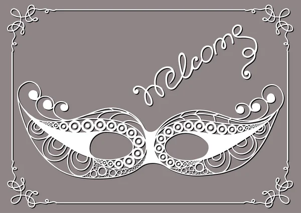 Dekoratif maskesi 30 grafik illüstrasyon