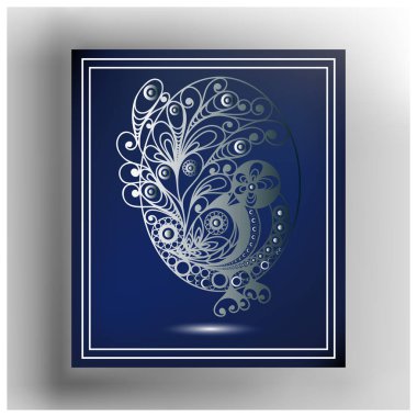 Paskalya sembolü 19 ile grafik illüstrasyon