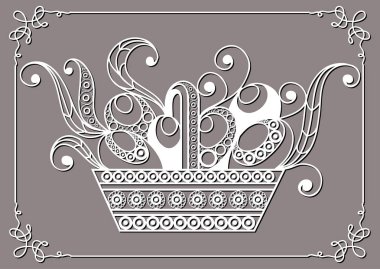 Paskalya simgesi 32 olan grafik illüstrasyon