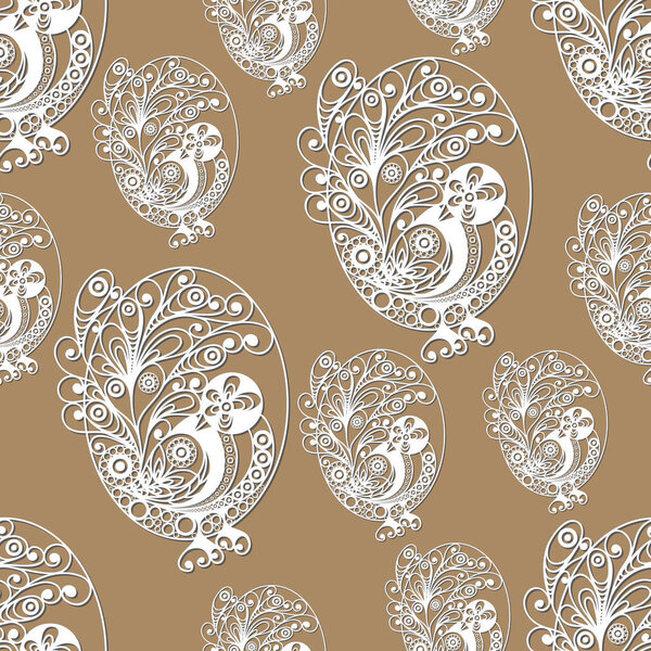 Seamless texture with Easter symbol 30