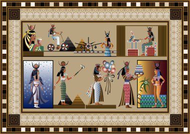 Küme veya grup soyut resimler 5