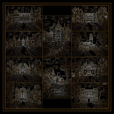 Küme veya grup soyut resimler 6