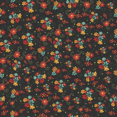 Dekoratif çiçek 1 ile grafik illüstrasyon