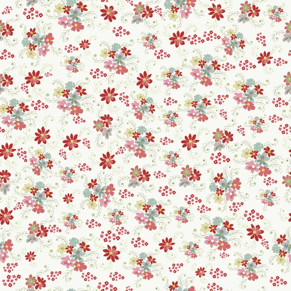 Illustration graphique avec fleurs décoratives 21 — Image vectorielle