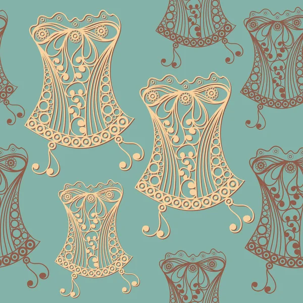 Textura decorativa sin costuras con ropa interior 10 — Vector de stock