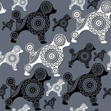 Soyut köpek 7 ile sorunsuz doku