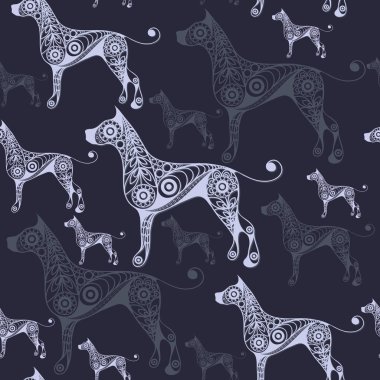 Soyut köpek 10 ile sorunsuz doku