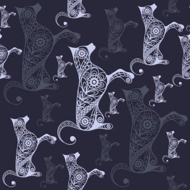 Soyut köpek 9 ile sorunsuz doku