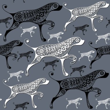 Soyut köpek 8 ile sorunsuz doku