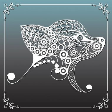 Dekoratif köpek 19 ile grafik illüstrasyon