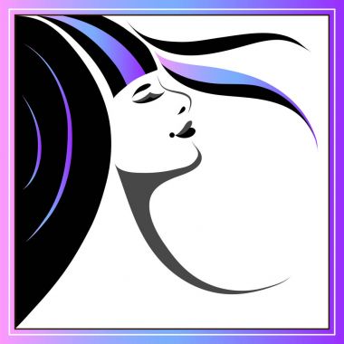 Saç için 29 marka ile dekoratif illüstrasyon