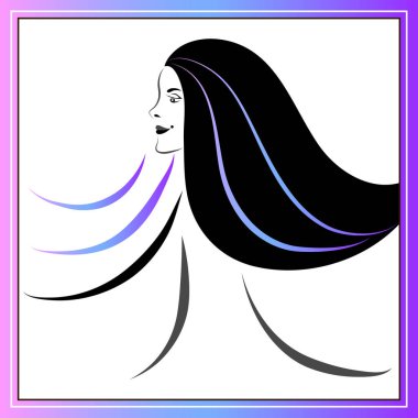 Saç için 31 marka ile dekoratif illüstrasyon