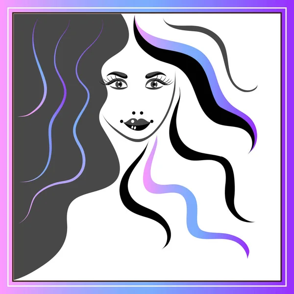 Illustration décorative avec branding pour cheveux 21 — Image vectorielle