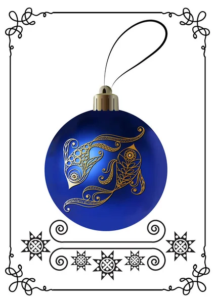 Illustration graphique avec décoration de Noël 19 — Image vectorielle