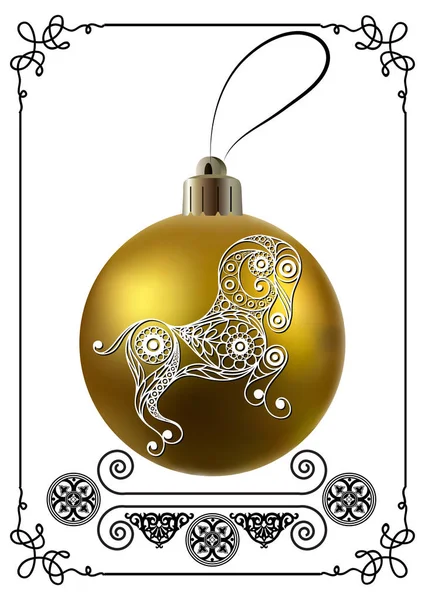 Illustration graphique avec décoration de Noël 29 — Image vectorielle