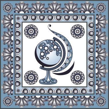 Seramik Karo 1 ile grafik illüstrasyon