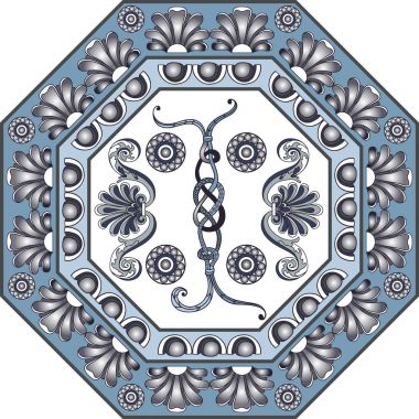 Seramik Fayans 6 ile grafik illüstrasyon