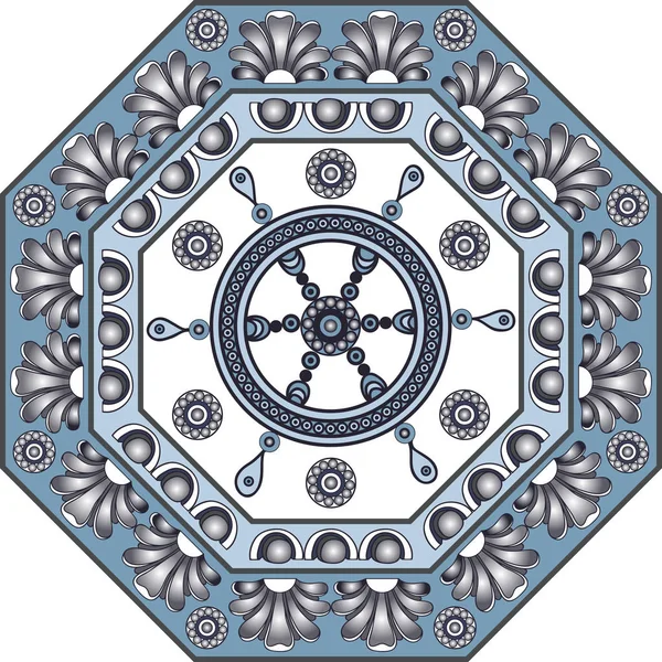 Grafisk illustration med keramiska plattor 8 — Stock vektor