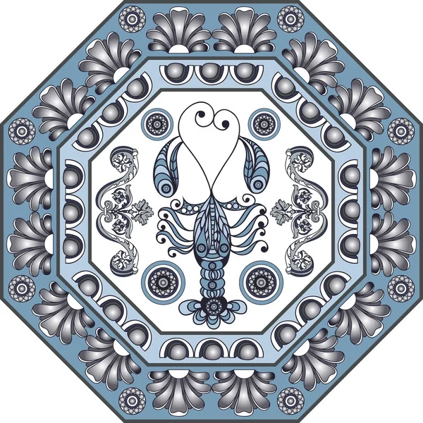 Graphic illustration with ceramic tiles 22 — Stock Illustration Graphic illustration with ceramic tiles 22 Royalty Free Stock Vectors