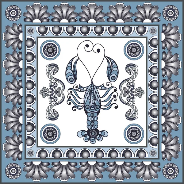 Graphic illustration with ceramic tiles 21 — Stock Illustration Graphic illustration with ceramic tiles 21 Stock Vector