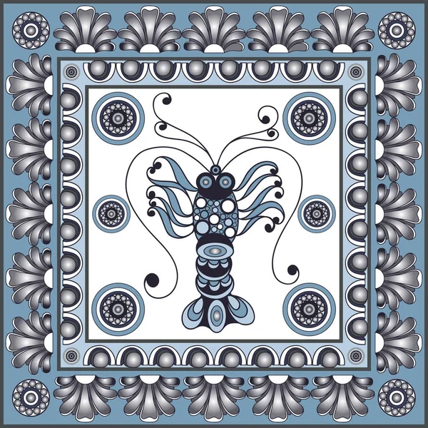 Graphic illustration with ceramic tiles 31 — Stock Illustration Graphic illustration with ceramic tiles 31 Stock Vector