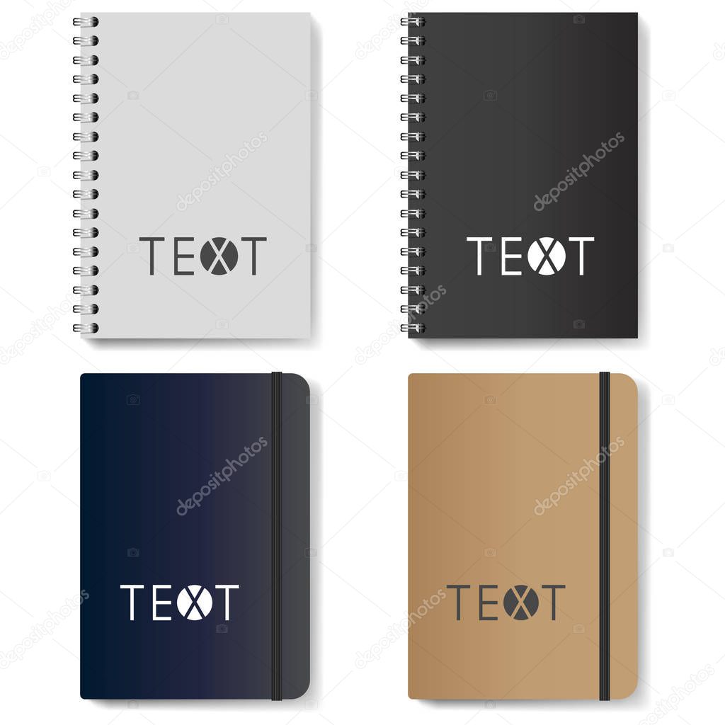 Graphic illustration template of diaries 3