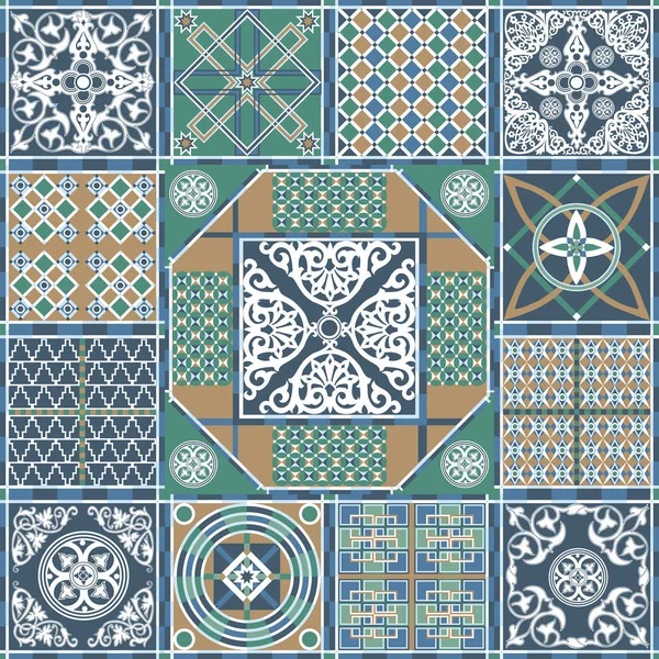 Ilustración gráfica de un conjunto de patrones de ingenio 11 — Archivo Imágenes Vectoriales