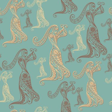 Flamenko dansçısı 2 ile sorunsuz doku