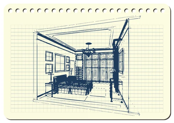 Graficzny ilustracja z architekturą 2_2 — Wektor stockowy