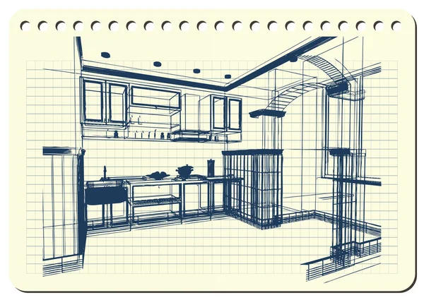 Ilustração gráfica com arquitetura decorativa 9 _ 2 —  Vetores de Stock