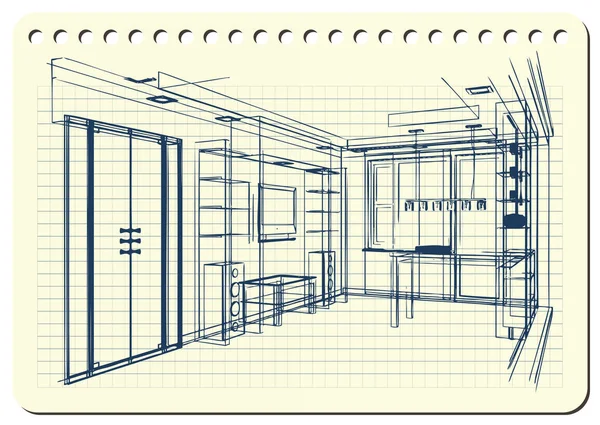Ilustração gráfica com arquitetura decorativa 13 _ 2 —  Vetores de Stock