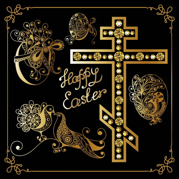 Húsvéti tojás 12 grafikai illusztráció — Stock Vector