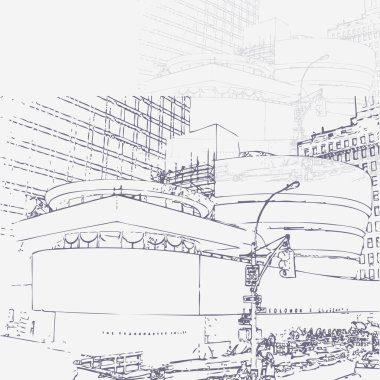 Dekoratif mimari 92 ile grafik illüstrasyon