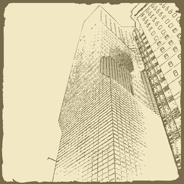 Grafische Illustration mit dekorativer Architektur 41 — Stockvektor
