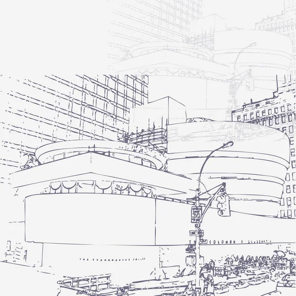 Ilustração gráfica com arquitetura decorativa 92 — Vetor de Stock
