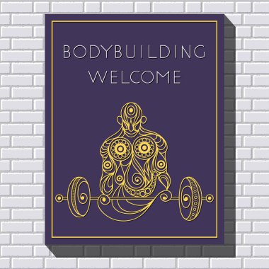 Bir tuğla duvar 7 çizim ile dekoratif illüstrasyon