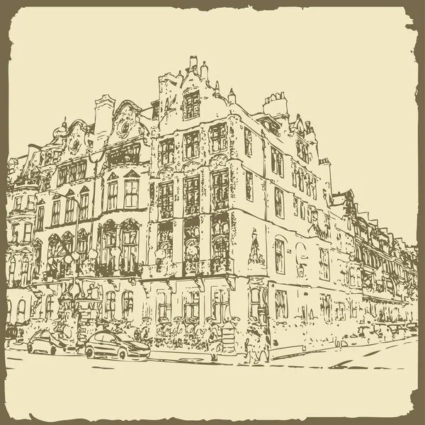 Dekoratif mimari 34 ile grafik illüstrasyon