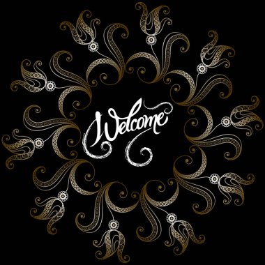 Soyut Dekoratif süsleme ile davet 16