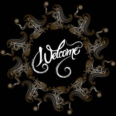 Soyut Dekoratif süsleme ile davet 40