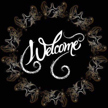 Soyut Dekoratif süsleme ile davet 45