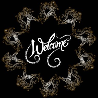 Soyut Dekoratif süsleme ile davet 46