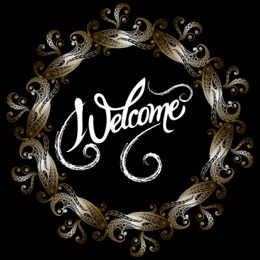 Soyut Dekoratif süsleme ile davet 50