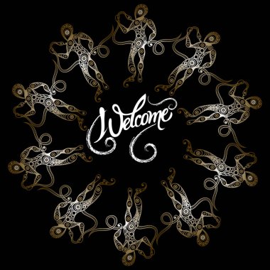 Soyut Dekoratif süsleme ile davet 51