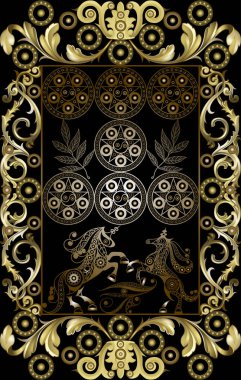 Tarot kartlı grafiksel soyut tasarım. Minor Arcana - Beş köşeli yıldız yedi. Davetiye, ilan, çıkartma, poster, afiş, kart, etiket, kapak, web için uygun. Vektör illüstrasyonu.