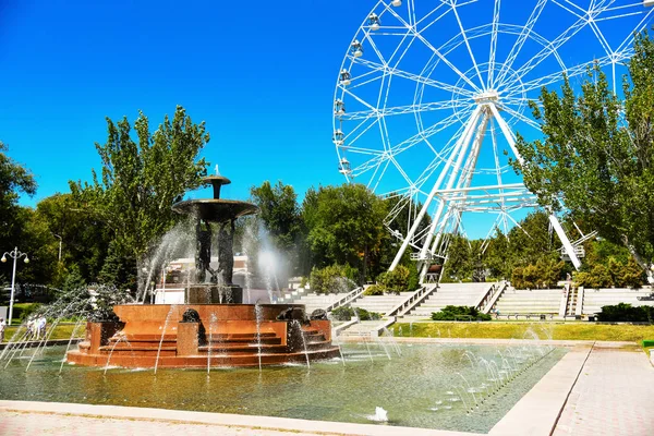 A Ferris wheel in an amusement park — Stock Photo, Image