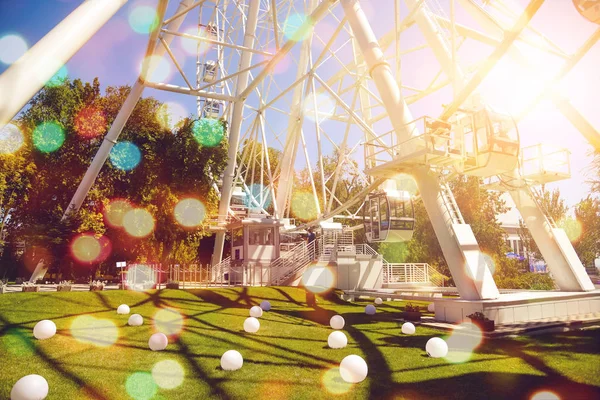 A Ferris wheel in an amusement park — Stock Photo, Image