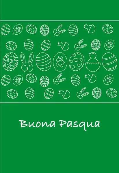 Mutlu Paskalya tebrik kartı, renkli arka plan üzerinde en az vektör çizim
