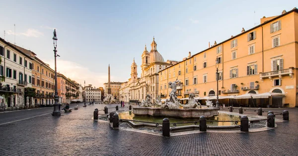 Piazza Navona adlı gündoğumu, Roma, İtalya