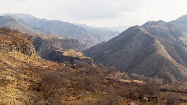 Горный Ландшафт Армении Видом Горные Персики Долины — стоковое фото